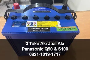 3 Tempat Jual Aki Panasonic Q90 dan S100 Di Jakarta